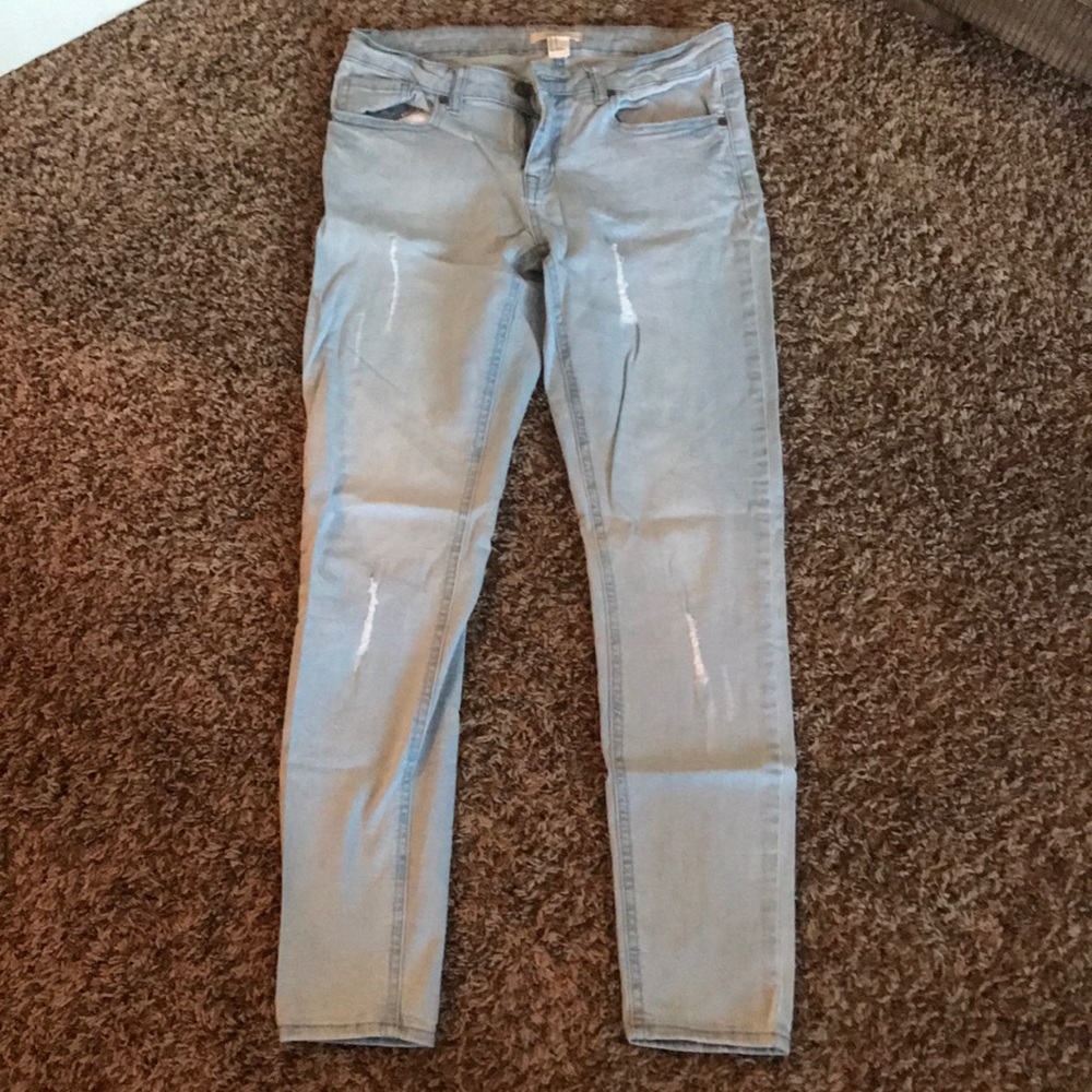 Lightly worn jeans